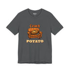 Couch Potato Tee, Asphalt, front