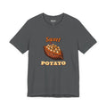 Sweet Potato Tee (Couch Potato Pair), Asphalt, front