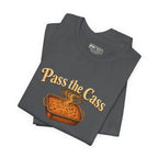 Pass the Cass Tee, Asphalt, folded