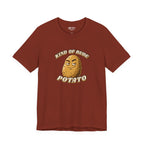 Kind of Rude Potato Tee, Rust, front