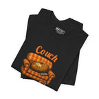 Couch Potato Tee, Black, folded