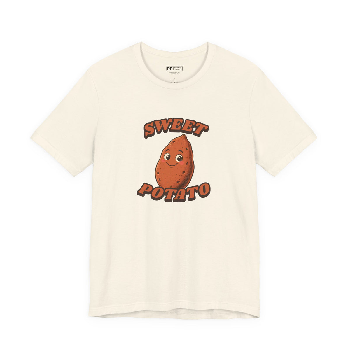 Sweet Potato Tee (Kind of Rude Pair), Natural, front