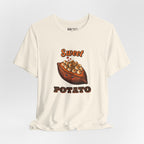 Sweet Potato Tee (Couch Potato Pair), Natural, hanging