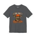 Oh, For Buck's Sake Tee, Asphalt, front