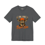 Oh, For Buck's Sake Tee, Asphalt, front