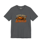 Let's Get Basted Tee, Asphalt, front