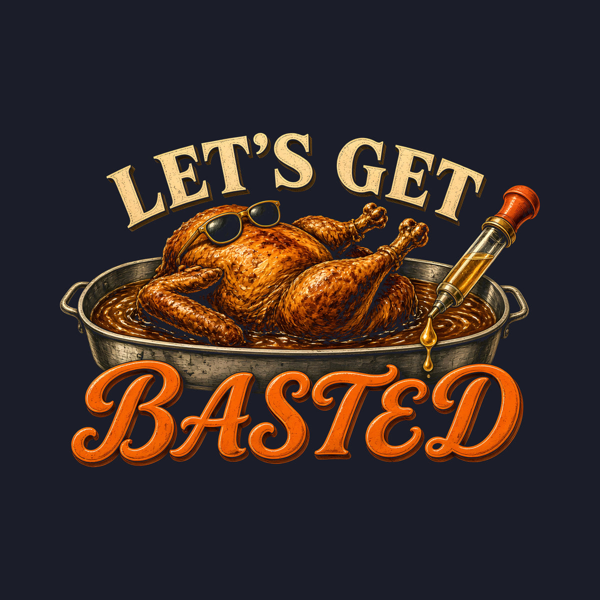 Let's Get Basted Tee: design