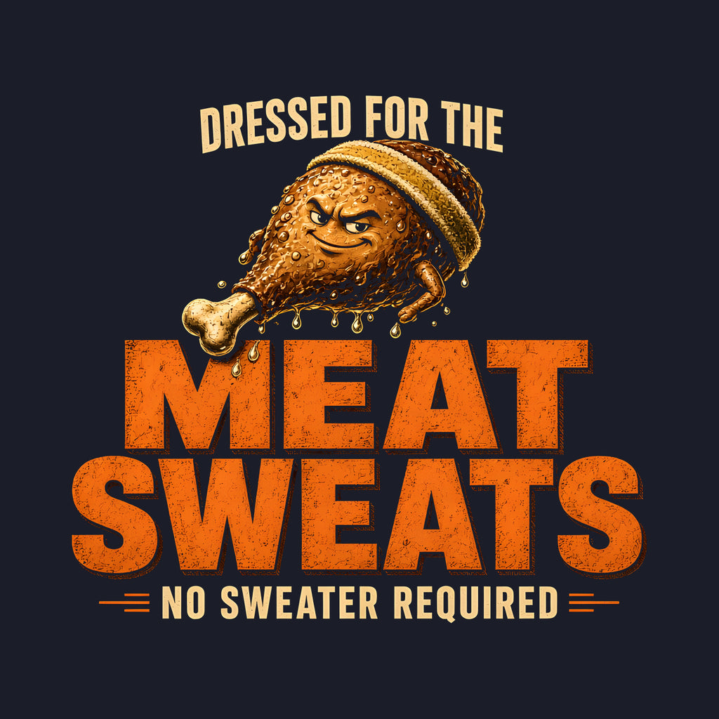 Dressed for the Meat Sweats Tee: design