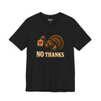No Thanks Tee, Black, front