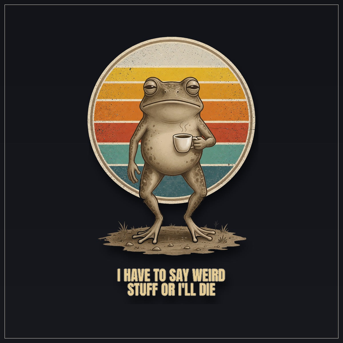 Weird Stuff Frog — design