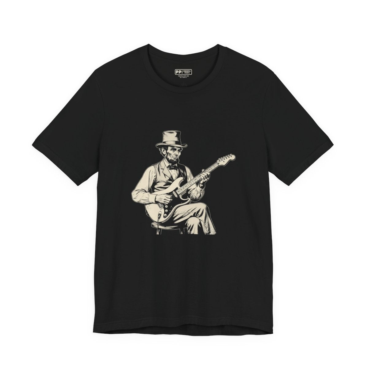 Lincoln Guitar Tee — Black