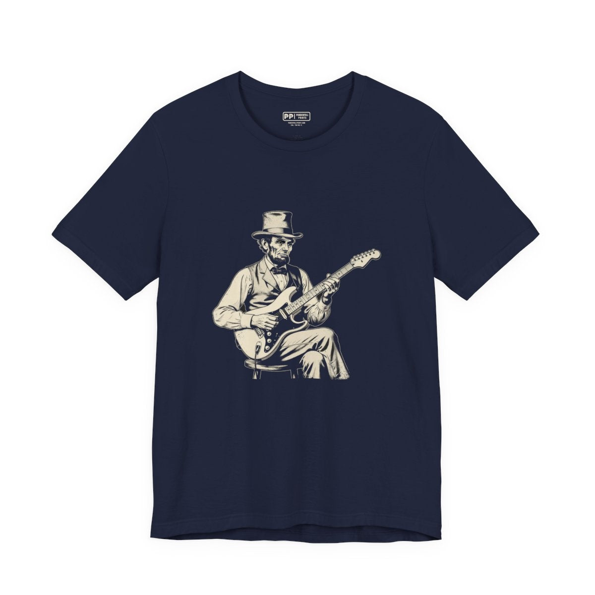 Lincoln Guitar Tee — Navy