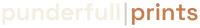 Punderfull | Prints tight wordmark